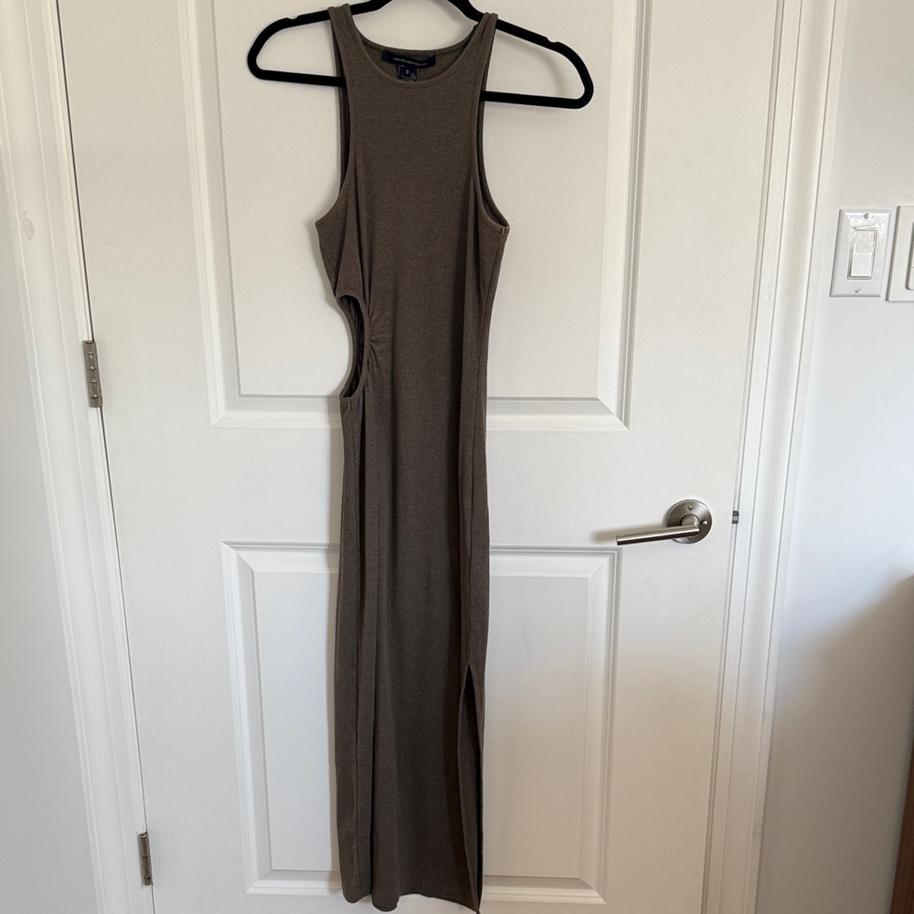 Cutout ribbed maxi